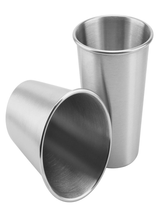 HOIGON 16 Pack Stainless Steel Cups, 12oz Shatterproof Metal Drinking Cups, Unbreakable Stackable Stainless Steel Tumblers for Travel, Camping, Outdoor Activities - Image 5